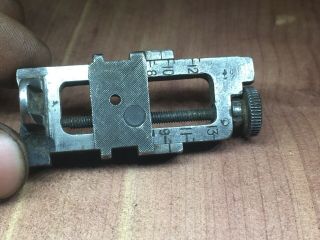 Lee Enfield No.  4 Flip Up Peep Style Rear Sight - marked S.  M.  41 6