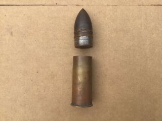 WW1 PDPS 37 - 85 French Artillery Shell 37mm Projectile Gun Inert Trench Art 4