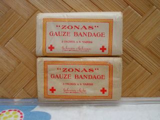 Wwi Contract July 1918 Zonas Gauze Bandages 3 " Johnson First Aid Medical Supply