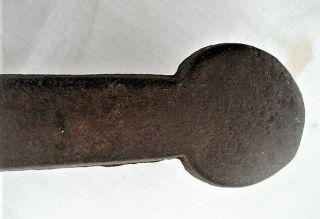Primitive Colonial 1700 ' s wrought iron hearth griddle fryer - very heavy 9 lbs. 12