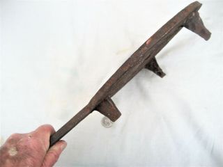 Primitive Colonial 1700 ' s wrought iron hearth griddle fryer - very heavy 9 lbs. 3