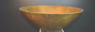 Ronald Hayes Pearson American Studio Craft Spun Brass Metalwork Bowl