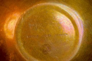 Ronald Hayes Pearson American Studio Craft Spun Brass Metalwork Bowl 5
