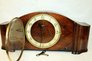 Antique Table Clock Mantel Clock German clock Junghans 4