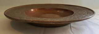 Copper & brass vintage Victorian antique alms dish / bowl / plate 3