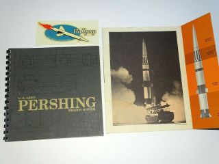 Vintage U.  S.  Army Pershing Missile Weapon System Booklet Bullpup Decal