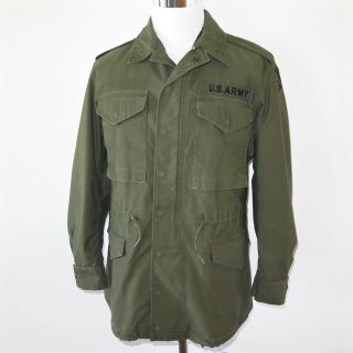 Vintage Us Army Jacket Field M - 1951 M51 Medium Regular Patche 5th Army Macv