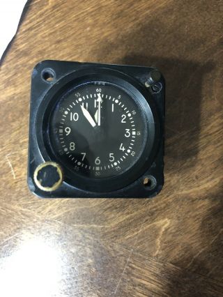 Waltham Abu 9/a Aircraft Clock Chronograph 1 Hour Timer 400086 Not.