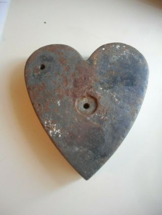 Rare antique Heart shaped Windmill Weight.  Houston CO.  Heart Windmill Weight 3