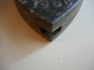 Rare antique Heart shaped Windmill Weight.  Houston CO.  Heart Windmill Weight 4