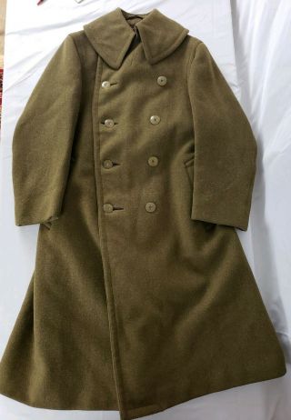 Vtg Wwi Us Army Officers Overcoat Marshall Field And Company