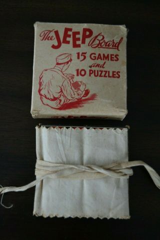 WORLD WAR II 1943 THE JEEP BOARD GAME COMPLETE 11