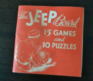 WORLD WAR II 1943 THE JEEP BOARD GAME COMPLETE 4