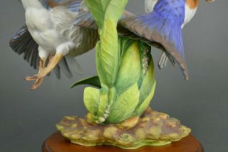 Fine Vtg German Bisque Porcelain Hutschenreuther G.  Granget Blue Bird Sculpture 10