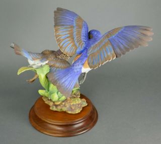 Fine Vtg German Bisque Porcelain Hutschenreuther G.  Granget Blue Bird Sculpture 8