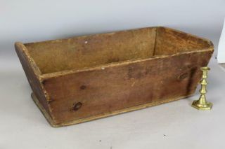 Rare 17th C Ct Pilgrim Canted Dough Box In Great Attic Surface Patina