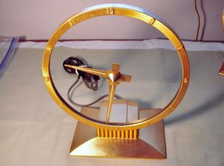 Jefferson Golden Hour Mystery Clock Ca.  50s Time Keeper