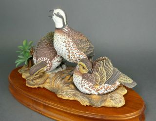 Fine Vtg German Bisque Porcelain Hutschenreuther G.  Granget Quail Bird Sculpture 2