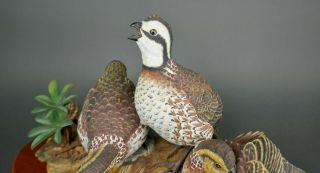 Fine Vtg German Bisque Porcelain Hutschenreuther G.  Granget Quail Bird Sculpture 3