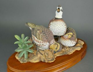 Fine Vtg German Bisque Porcelain Hutschenreuther G.  Granget Quail Bird Sculpture 5