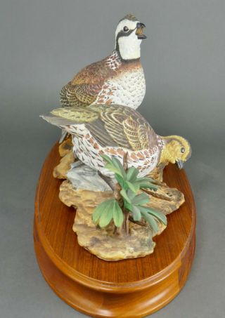 Fine Vtg German Bisque Porcelain Hutschenreuther G.  Granget Quail Bird Sculpture 7