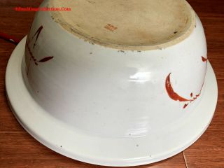 Stunning 40cm 19th Straits Chinese Peranakan Nyonya Famille Rose Bogu Basin Bowl 11