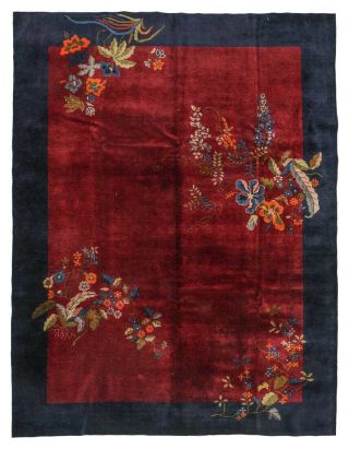 Chinese Art Deco Rug,  Early 20th Century,  C1910 China: 8 