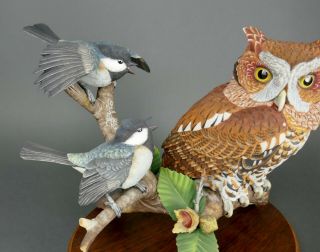 Fine Vtg German Bisque Porcelain Hutschenreuther G.  Granget Owl Bird Sculpture 5