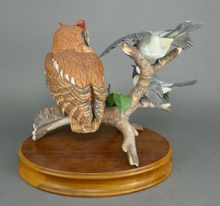 Fine Vtg German Bisque Porcelain Hutschenreuther G.  Granget Owl Bird Sculpture 7