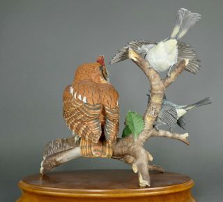 Fine Vtg German Bisque Porcelain Hutschenreuther G.  Granget Owl Bird Sculpture 8