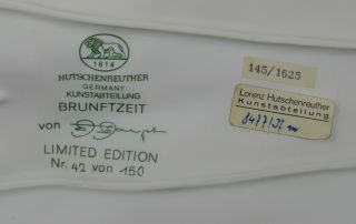 Fine Vtg German Bisque Porcelain Hutschenreuther G.  Granget Stag Deer Sculpture 12