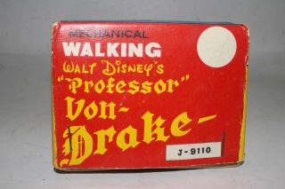 1950 ' s Linemar Toys,  Disney Tin Windup Professor Von Drake with Box 2