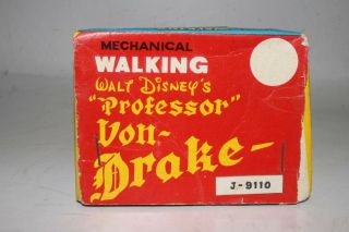 1950 ' s Linemar Toys,  Disney Tin Windup Professor Von Drake with Box 3
