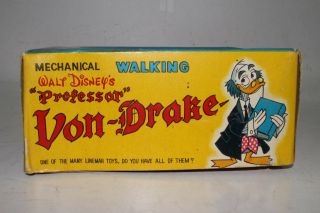 1950 ' s Linemar Toys,  Disney Tin Windup Professor Von Drake with Box 5
