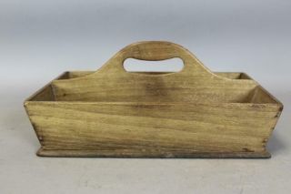 18th C Chippendale Period Knife - Utensil Box Fully Dovetailed Old Surface