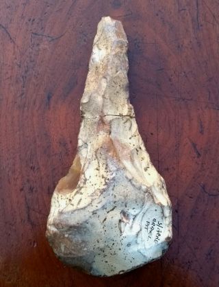 Rare,  Very Large Palaeolithic Flint ' Ficron ' Handaxe From Norfolk England 3