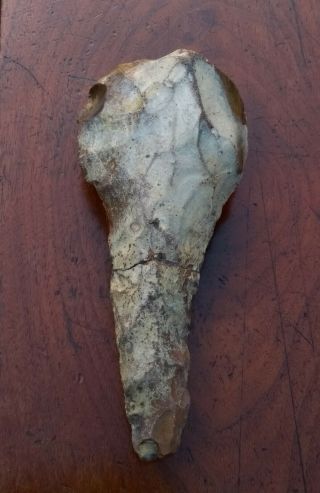 Rare,  Very Large Palaeolithic Flint ' Ficron ' Handaxe From Norfolk England 4