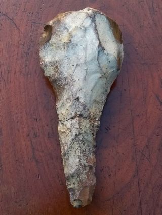 Rare,  Very Large Palaeolithic Flint ' Ficron ' Handaxe From Norfolk England 5