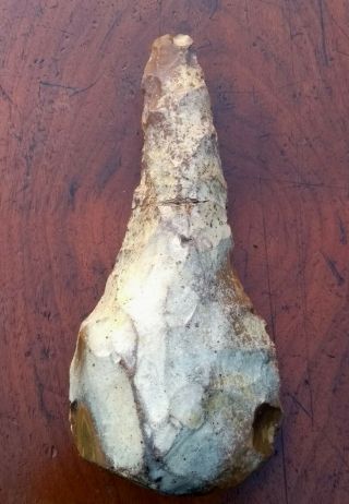 Rare,  Very Large Palaeolithic Flint ' Ficron ' Handaxe From Norfolk England 9