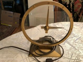 Vintage Art Deco Jefferson Golden Hour Mystery Electric Clock and 2
