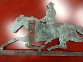 Turn of the Century COOPER Weather Vane - Horse - Rider - 2