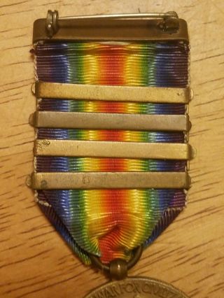 Rare US WW1 Victory Medal with 4 Campaign Bars The Great War For Civilization 5