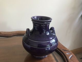 Antique Chinese Purple Glazed Vase With Ear 19th c? 2