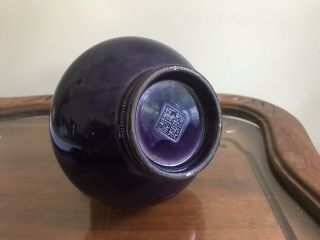 Antique Chinese Purple Glazed Vase With Ear 19th c? 4