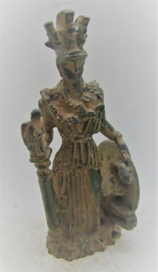 Scarce Circa 200 - 300ad Roman Era Bronze Statuette God Of War European