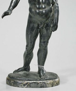 Antique Italian Bronze Male Nude Sculpture of Hercules 2