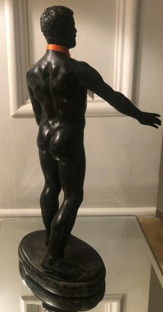 Antique Italian Bronze Male Nude Sculpture of Hercules 4
