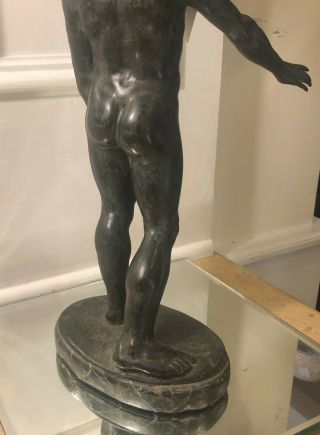 Antique Italian Bronze Male Nude Sculpture of Hercules 5