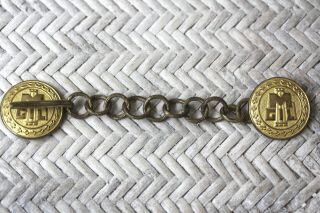 Wwii Italian Fascist Youth Leader Gil Cape Cloak Clasp With Chain