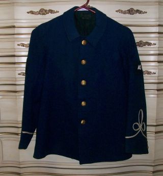 Antique Military Boys Brigade Bugle Sailor Wool Jacket Coat George Evans Co.  Pa